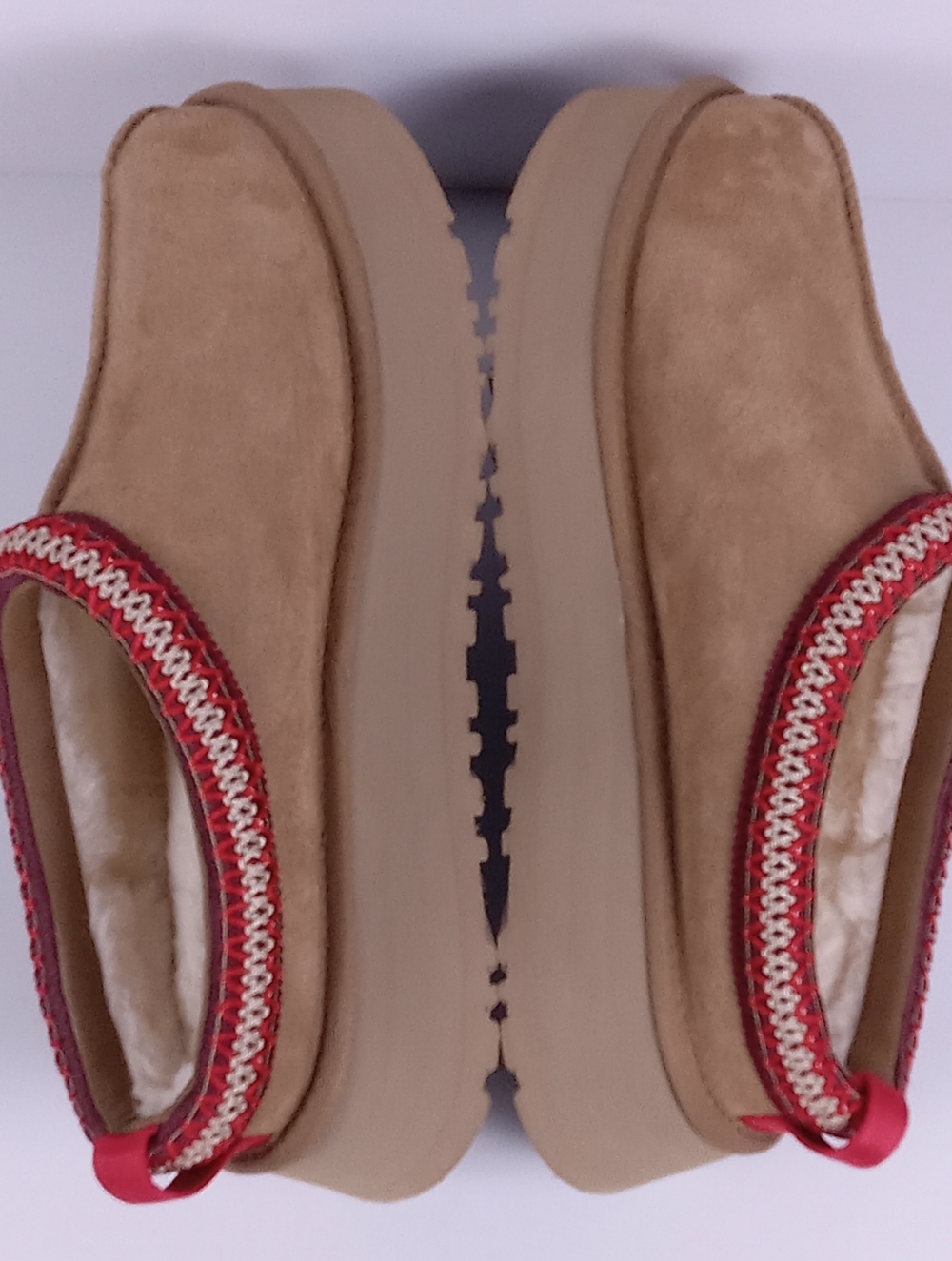 UGG Tazz II Platform Slipper Chestnut Suede Clog Size 9 Cozy Tasman Trendy Boho - Picture 5 of 11